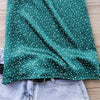 Green Satin Tank Top
