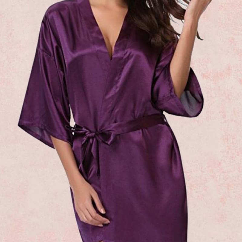 Kimono Satin Dress