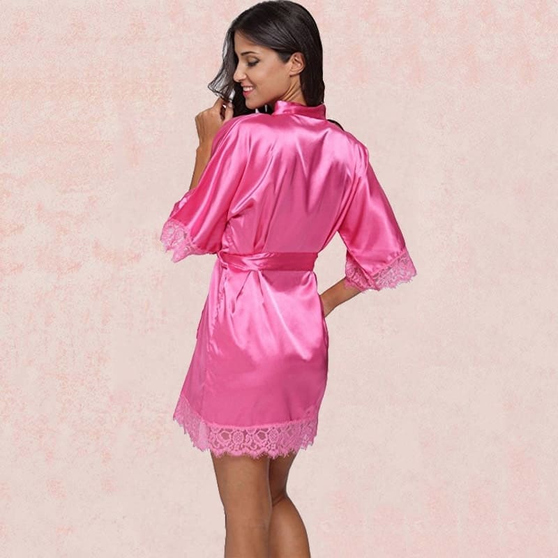 Kimono Satin Lace