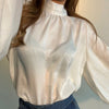 Ladies White Satin Blouse