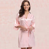 Light Pink Satin Kimono