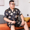 Plus Size Mens Satin Pajamas
