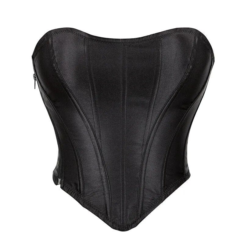 Satin Bustier Corset Top