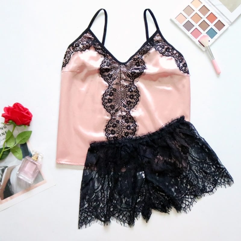 Satin Short Set Pajamas