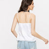 White Silk Tank Top Satin