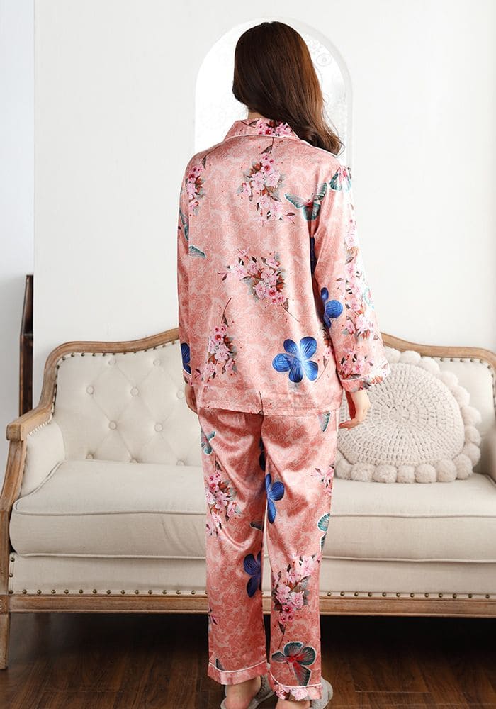 2 PC Satin Pant Pajama Set