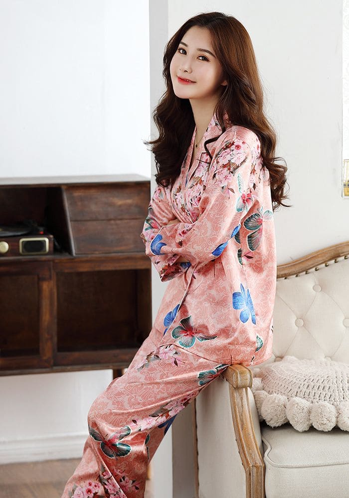 2 PC Satin Pant Pajama Set
