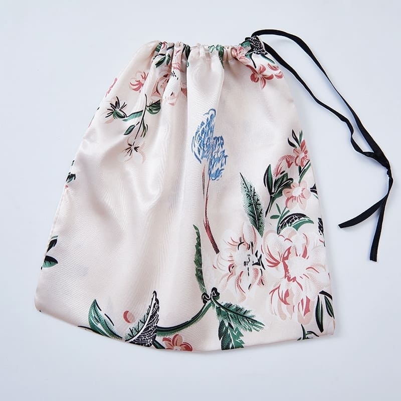 7pcs Floral Print Satin Pajama Set