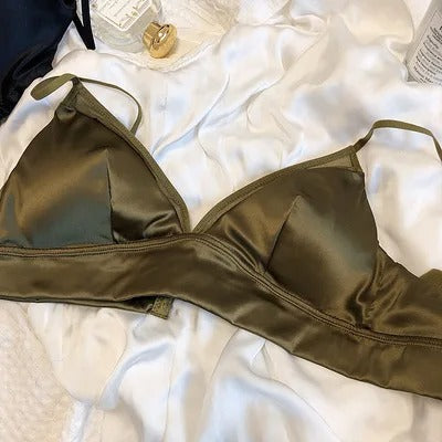 Satin Triangle Bra