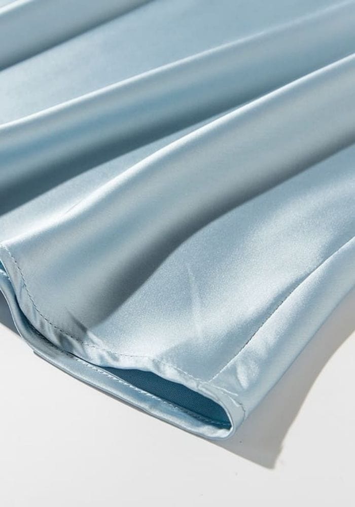 Baby Blue Satin Dress
