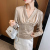 Beige Satin Blouse