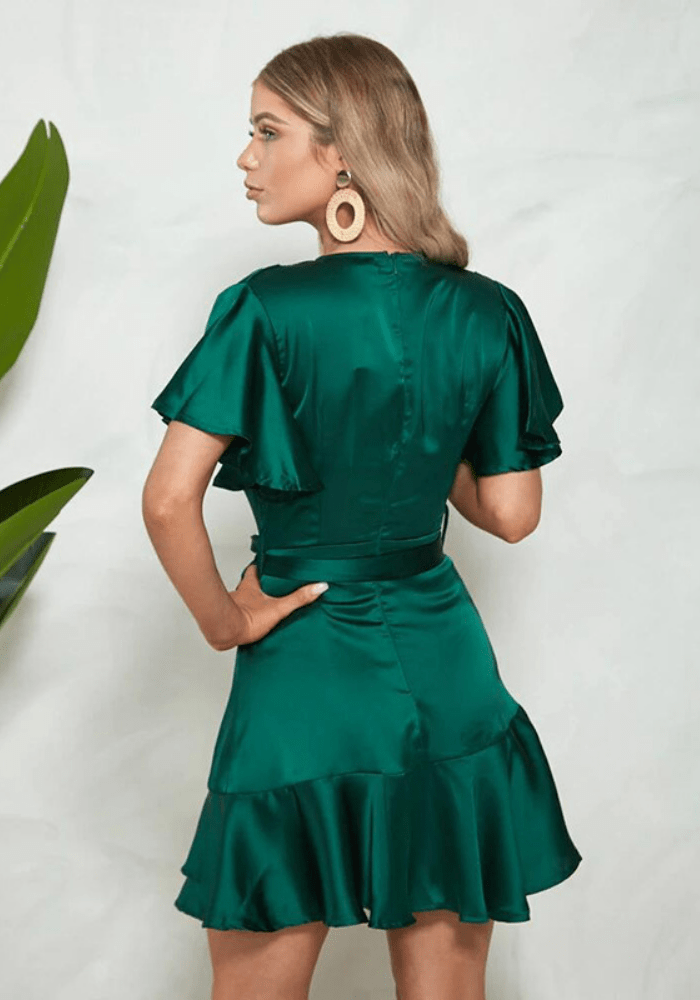 Bell Sleeve Mini Dress