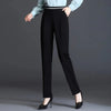 Black Satin Straight Leg Pants