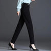 Black Satin Straight Leg Pants