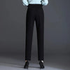 Black Satin Straight Leg Pants