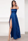 Blue Satin Dress