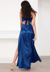 Blue Satin Dress