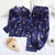 Blue Satin Pajamas Womens