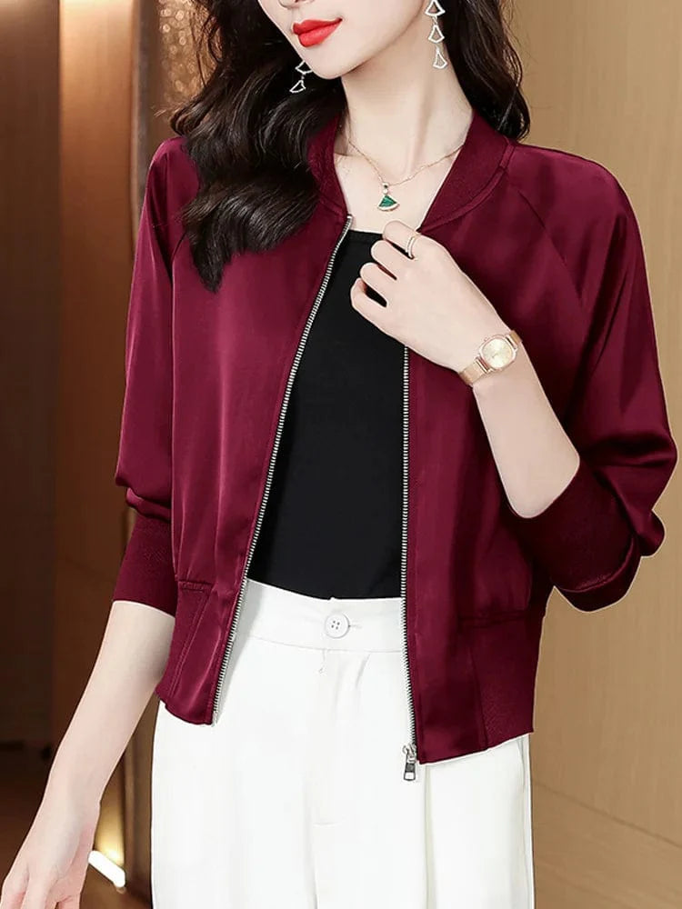 Bomber Jacket Satin