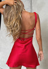 Cutout Satin Dress