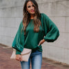 Emerald Green Satin Blouse