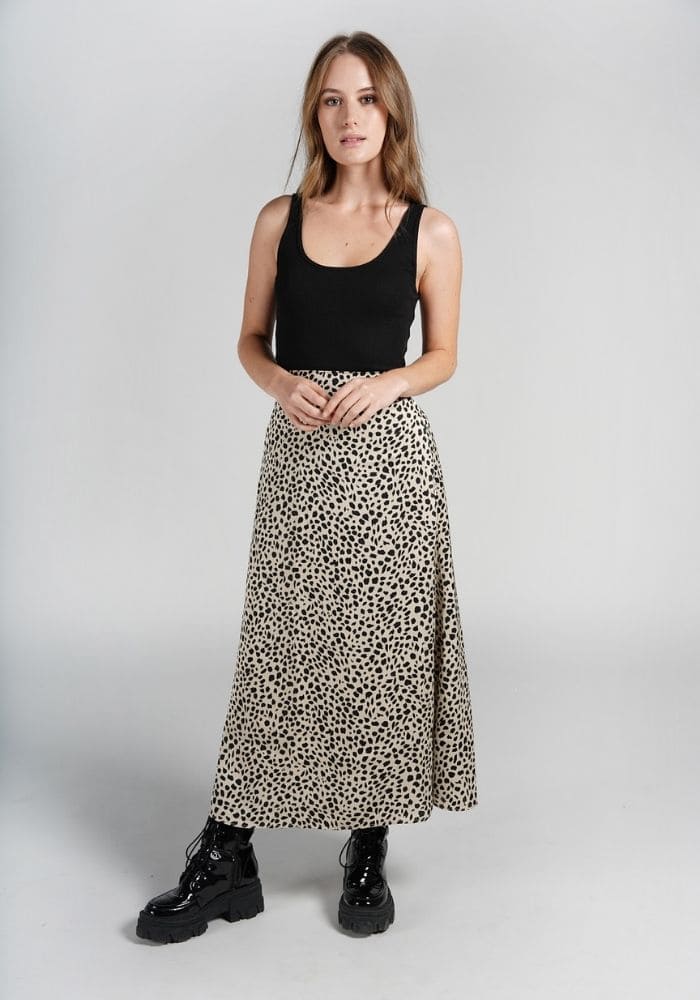 Full Satin Maxi Skirt