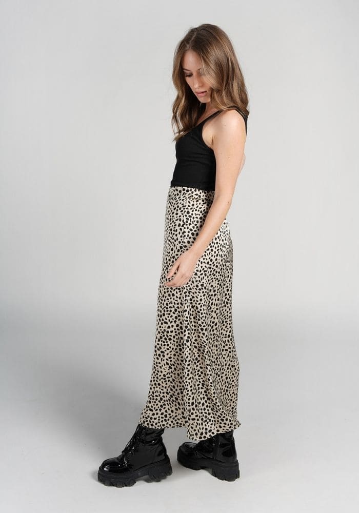 Full Satin Maxi Skirt