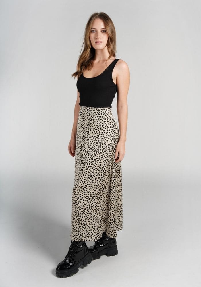 Full Satin Maxi Skirt