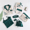 Green Satin Pajama Set