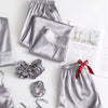 Grey Satin Pajama Set