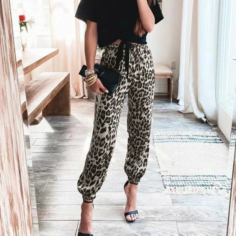 High Waisted Satin Cargo Pants