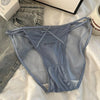 High Waisted Satin Thong