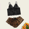 Leopard Pajama Set Satin