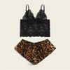 Leopard Pajama Set Satin