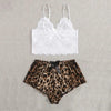 Leopard Satin Pajama Set