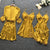 Light Yellow Satin Pajamas Set
