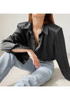 Long Sleeve Satin Shirt