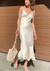 Long White Satin Dress