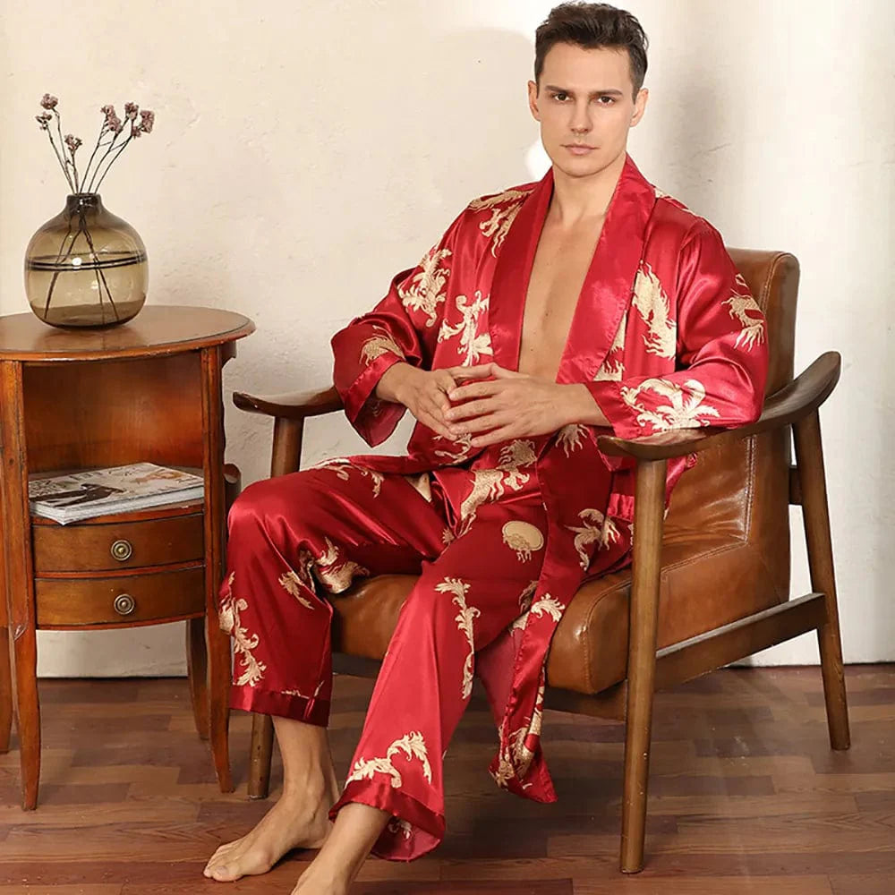Luxury Men's Satin Pajamas
