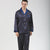 Mens Navy Blue Satin Pajamas
