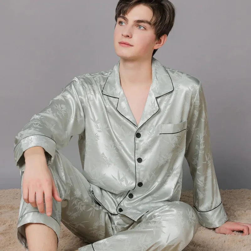 Mens Satin Pajama Set