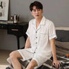 Mens Satin Pajama Short Sets