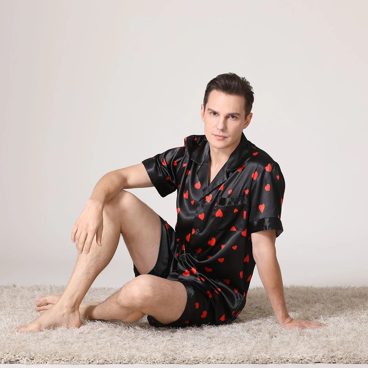 Mens Satin Short Pajamas