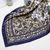 Navy Blue Satin Scarf