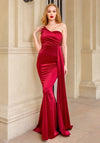 One Shoulder Satin Dress