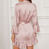 Pale Pink Satin Kimono