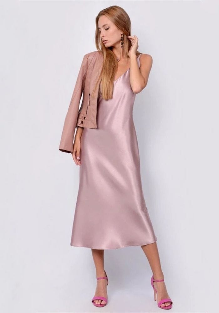 Pink Midi Dress