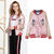 Pink Satin Jacket Women's