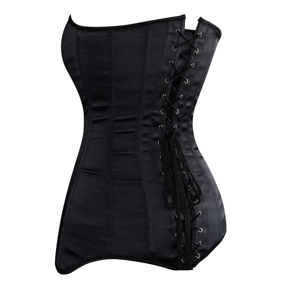 Plus Size Satin Corset Top