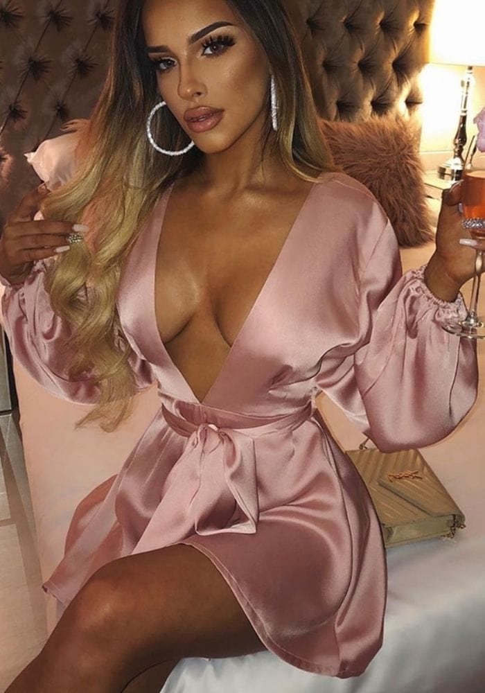 Puff Sleeve Mini Dress